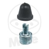 Metall-Ventil/Ausdreher/Kappe mit Gummikappe 1 St�ck.