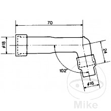 Zndkerzenstecker von NGK XB-01 F 102 Grad, lang fr 14 mm Kerze.